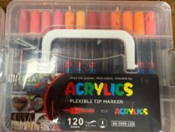 BIA - ENSEMBLE DE 120 CRAYONS À L'ACRYLIQUE